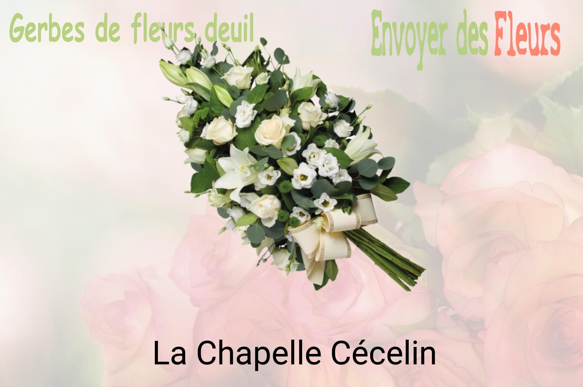 Gerbe de fleurs de deuil livrée à La Chapelle-Cécelin